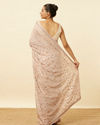 Rosewater Pink Saree with Sequined Paisley Patterns image number 2